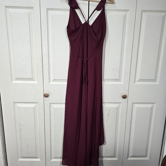 Lulu’s Here’s To Us Maxi Dress medium Wrap Special Ocassion Bridal Party Evening - Picture 8 of 15